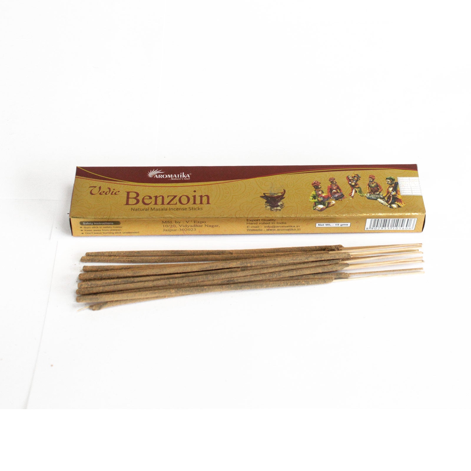 Vedic Natural Incense Sticks Incense Sticks Soul Inspired Benzoin 