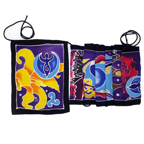 Wax Batik Wall Hangings Wax Batik Wall Hangings Soul Inspired Seven Flags - Moon Goddess 